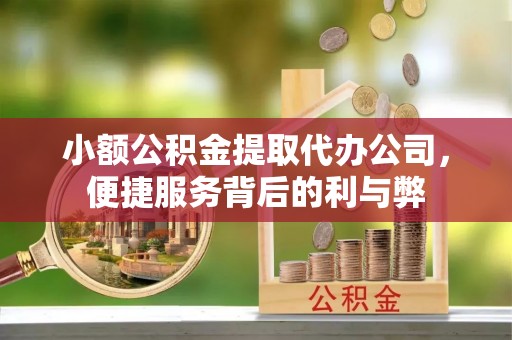 元宝小额公积金提取代办公司，便捷服务背后的利与弊