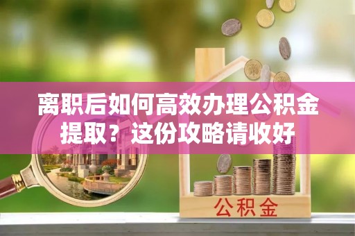 元宝离职后如何高效办理公积金提取？这份攻略请收好