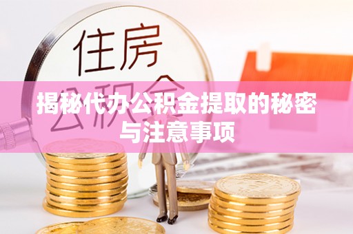 元宝揭秘代办公积金提取的秘密与注意事项