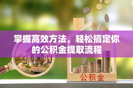 元宝掌握高效方法，轻松搞定你的公积金提取流程