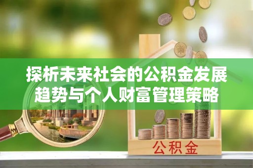 元宝探析未来社会的公积金发展趋势与个人财富管理策略