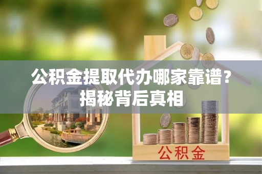 元宝公积金提取代办哪家靠谱？揭秘背后真相