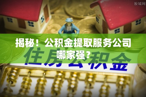 元宝揭秘！公积金提取服务公司哪家强？