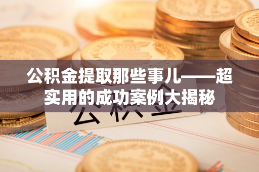 元宝公积金提取那些事儿——超实用的成功案例大揭秘