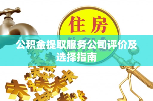 元宝公积金提取服务公司评价及选择指南