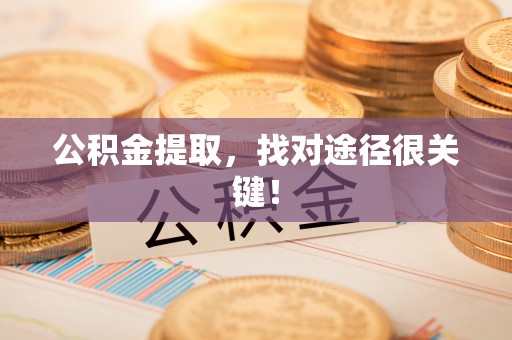 元宝公积金提取，找对途径很关键！