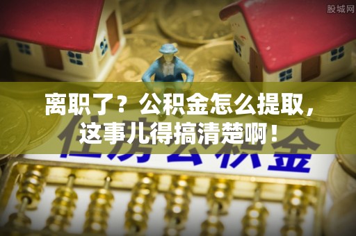 元宝离职了？公积金怎么提取，这事儿得搞清楚啊！