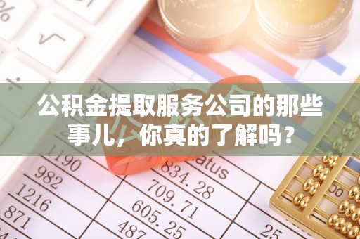 元宝公积金提取服务公司的那些事儿，你真的了解吗？