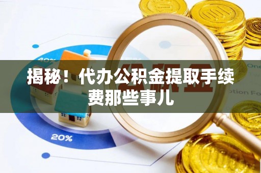 元宝揭秘！代办公积金提取手续费那些事儿