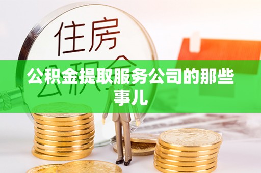 元宝公积金提取服务公司的那些事儿