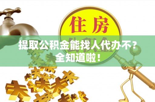 元宝提取公积金能找人代办不？全知道啦！