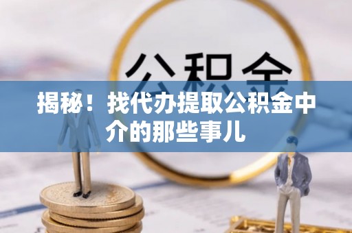 元宝揭秘！找代办提取公积金中介的那些事儿