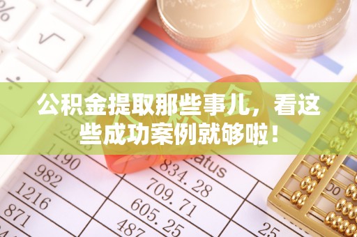 元宝公积金提取那些事儿，看这些成功案例就够啦！