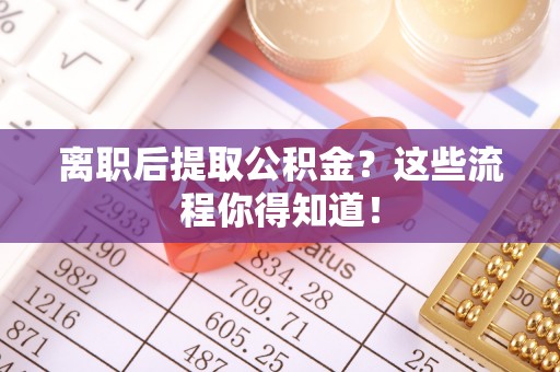 元宝离职后提取公积金？这些流程你得知道！