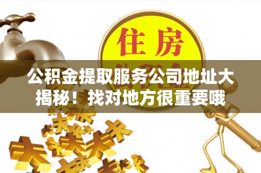元宝公积金提取服务公司地址大揭秘！找对地方很重要哦