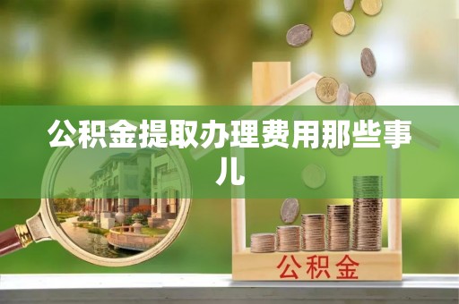 元宝公积金提取办理费用那些事儿
