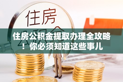元宝住房公积金提取办理全攻略！你必须知道这些事儿