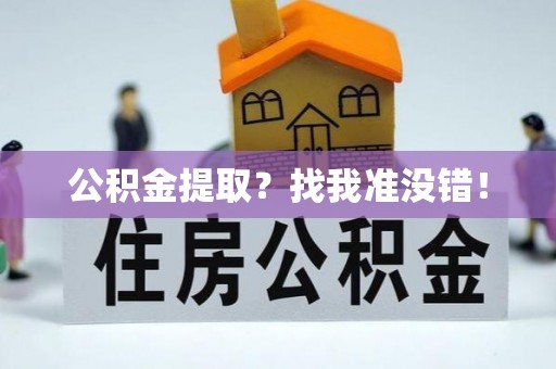 元宝公积金提取？找我准没错！