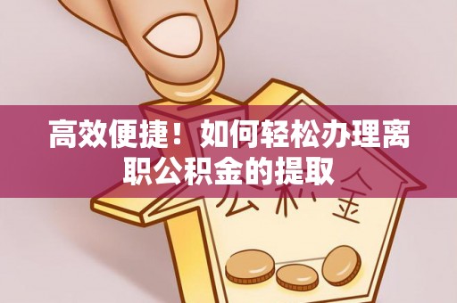 元宝高效便捷！如何轻松办理离职公积金的提取