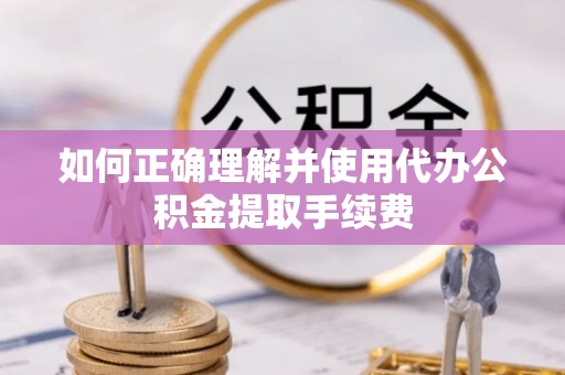 元宝如何正确理解并使用代办公积金提取手续费
